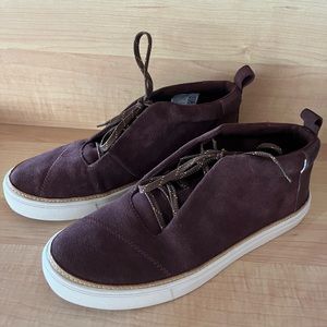 Toms Riley Forest Brown Suede Boots Size 10